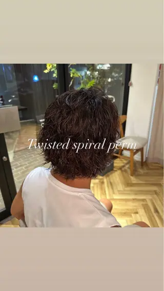パーマ ヘアアレンジ メンズ 飯島 美海のヘアスタイル