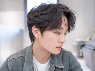 ショート カラー メンズ 韓国ヘア顔周りカット そーた/渋谷駅のヘアスタイル