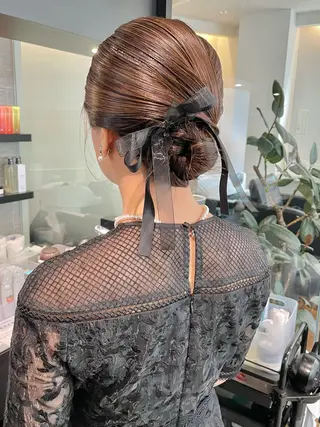 セミロング ヘアアレンジ ダブルカラー🦖 /髪質改善⚡️しおりのヘアスタイル