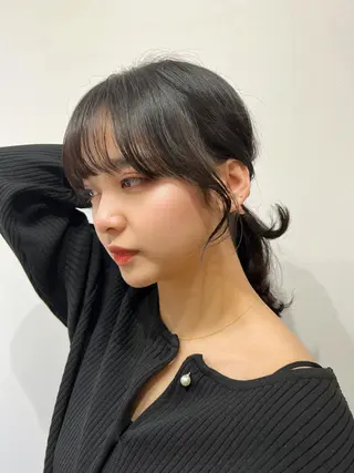 ロング カラー ヘアアレンジ 顔まわり職人🇰🇷 韓国ヘア/KAITOのヘアスタイル