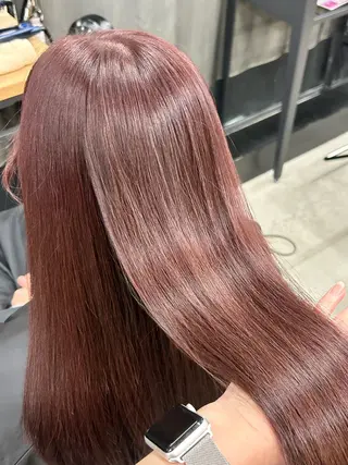 ロング 女性らしいモテヘア 韓国ヘアhikariのヘアスタイル