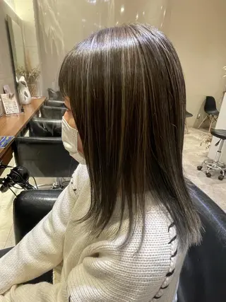 ミディアム カラー 透明感カラー/艶髪 ♥柏谷菜穂♥のヘアスタイル