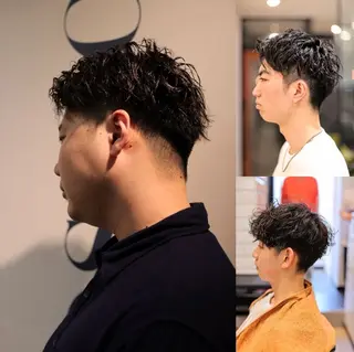 ショート パーマ メンズ 🎶メンズカット🧴 大森✂️⸒⸒のヘアスタイル