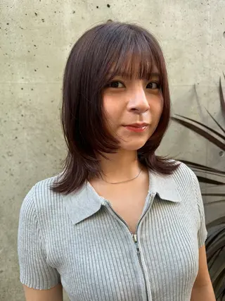 ミディアム 透明感カラー/艶髪 💎🐇uraraのヘアスタイル