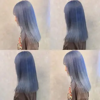 セミロング rina／ベージュ ワンホン/韓国ヘアのヘアスタイル