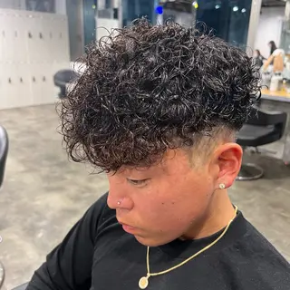 ショート カラー パーマ ヘアアレンジ メンズ キッズ 🔷横浜1のパーマ 職人🔷将太郎のヘアスタイル