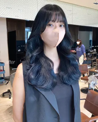 ロング カラー レイヤー/顔周り /透明感🩶高橋大のヘアスタイル