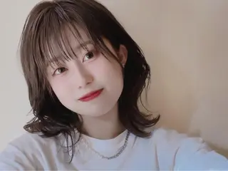 ミディアム 1席のみの 美容室IKKIのヘアスタイル