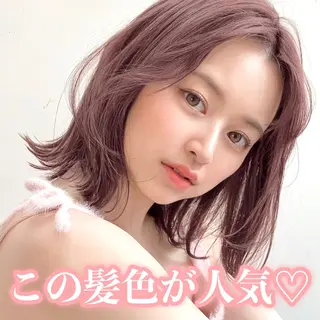 ショート カラー JYUNESU表参道所属・韓国ヘア🇰🇷🎀 透明感カラーのヘアスタイル