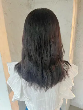 セミロング カラー FUJINO RYOのヘアスタイル