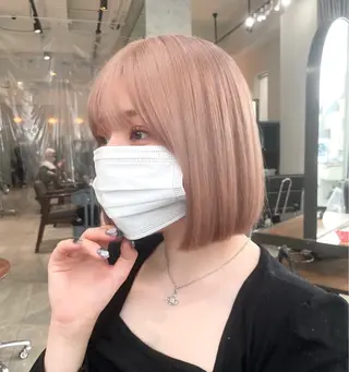 ミディアム カラー Lani5710所属・🎀ハイトーン・艶 カラー HANA🎀のヘアスタイル