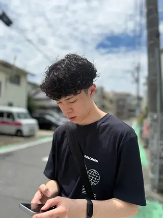 ショート パーマ メンズ barber　shop KING所属・💈メンズ　床屋💈 似合わせ💈春日井のヘアスタイル