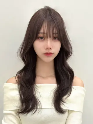 ロング PULSE yokohama所属・横浜駅/韓国レイヤー カット/髪質改善のヘアスタイル