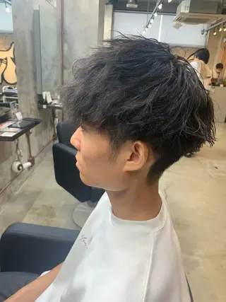 パーマ メンズ ⚡️メンズパーマ特化 mens支持◎/忠地のヘアスタイル