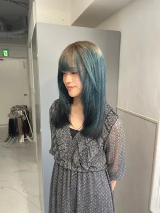 ロング カラー ハイトーン/ボブ /HBL/AYUNAのヘアスタイル