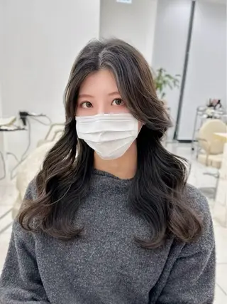 ロング カラー MAEUL luna所属・前髪顔周り/レイヤー 韓国/桔川恒のヘアスタイル