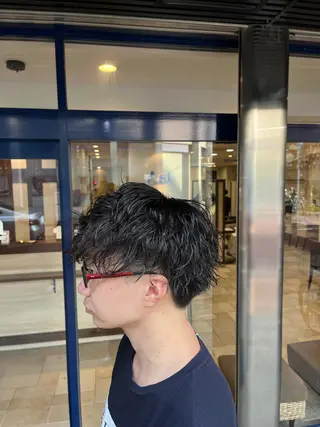 パーマ メンズ 大人透明感艶カラー 寺田稜のヘアスタイル