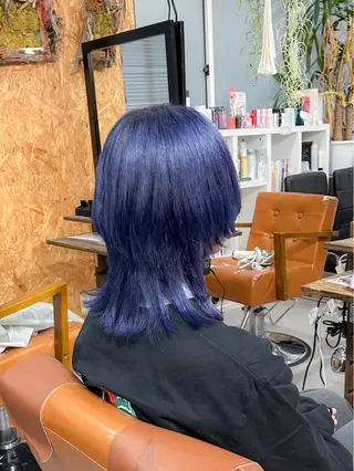 ミディアム カラー かんばら りょーいのヘアスタイル