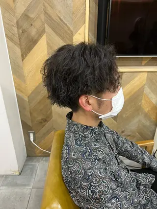 ショート パーマ メンズ SHIAN立川 及川望のヘアスタイル