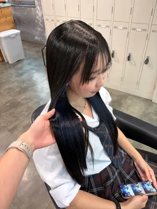 ロング カラー ハイトーンブロンド 横浜💞ミオのヘアスタイル