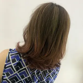 カラー 茅ヶ崎/ハイライト/ ハイトーン/関口実華のヘアスタイル