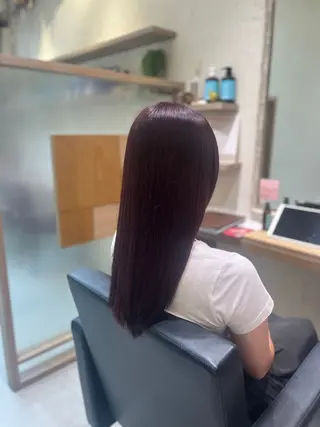 ロング 盛れる顔周り/髪質 改善/ふみか🩰🤍のヘアスタイル