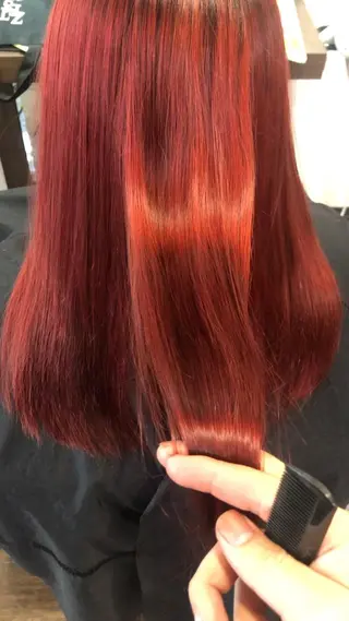 セミロング カラー 髪質改善/縮毛矯正 今井海斗のヘアスタイル