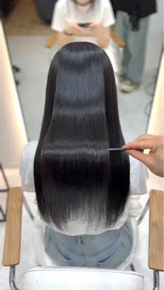 ロング 🩶レイヤー/艶髪/ 顔周り/韓国風/輝士のヘアスタイル