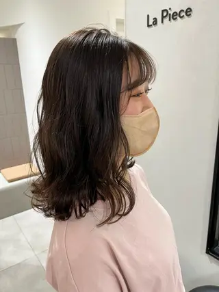 ミディアム カラー 似合わせ/レイヤー/ ボブ/西島 絢香のヘアスタイル