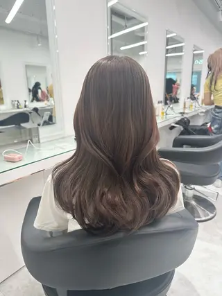 カラー 韓国うる艶ベージュ 🤎まなかのヘアスタイル