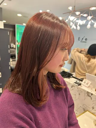 カラー 柔らかい縮毛矯正/ ボブ/北林のヘアスタイル