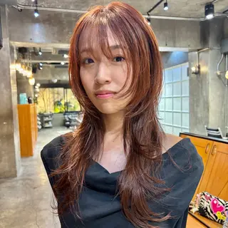 ロング カラー 【当日OK◉】レ イヤー/透明感カラーのヘアスタイル