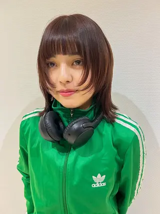 ミディアム カラー 韓国風デザイン 💐MIZUKI💐のヘアスタイル
