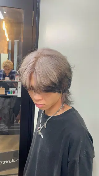 ミディアム カラー パーマ メンズ 🦄カイ/メンズ 韓国ヘア/パーマ🦄のヘアスタイル