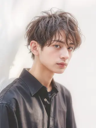 ショート カラー パーマ メンズ TV出演&受賞歴有☆ 宮本輝正のヘアスタイル