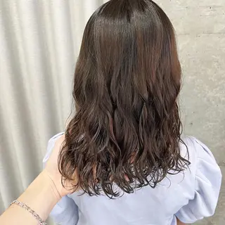 ミディアム パーマ ボブパーマコテ巻き風 パーマNo1深江秀平のヘアスタイル