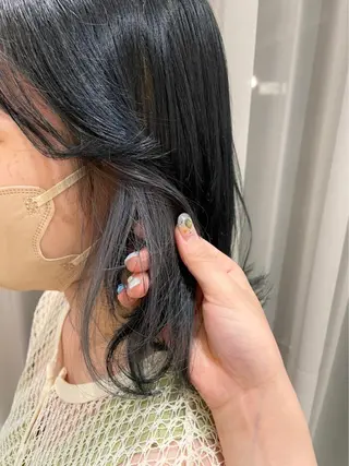 ミディアム カラー みやび🫧髪質改善 🫧透明感カラー🫧のヘアスタイル
