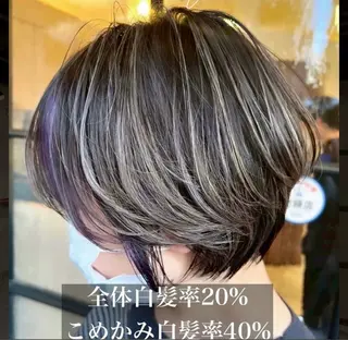 ショート カラー and gray.所属・MAHO Eのヘアスタイル