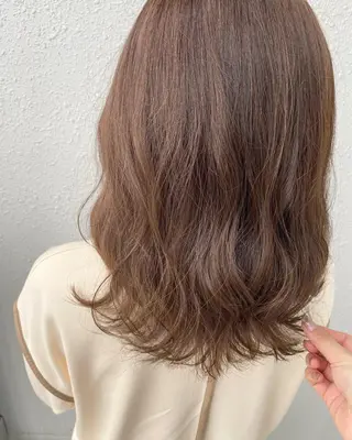 セミロング カラー 後藤紗英/髪質改善 /オリーブベージュのヘアスタイル