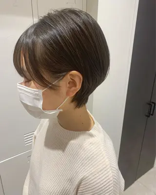 ショート 🫧韓国ヘア 透明感 カラー🫧福田 楓のヘアスタイル