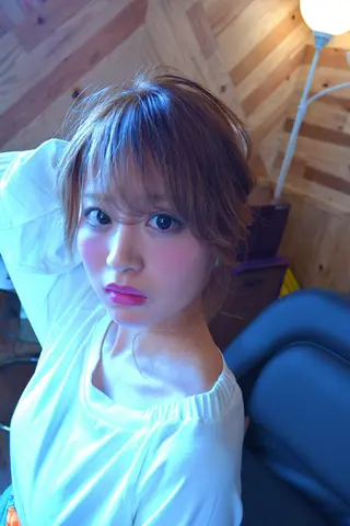 ミディアム カラー パーマ ヘアアレンジ belle chambreイブカのその他イメージ