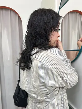 ロング パーマ ボブ/レイヤー/ケア パーマ/リュウタのヘアスタイル