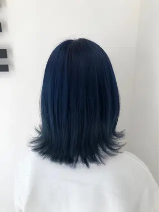 ミディアム カラー 渋谷/ハッシュ レイヤーカット/会田のヘアスタイル