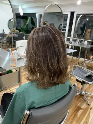 ミディアム カラー Reb_keiji 👑小倉圭司のヘアスタイル