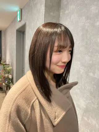 ミディアム 🌐NATSUMI 🌐【寒色カラー】のヘアスタイル
