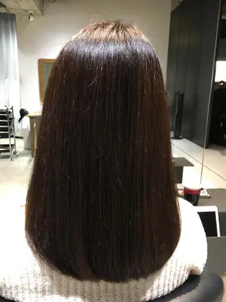 ミディアム カラー パーマ 髪質改善ULTOWA ✨松井 美幸のヘアスタイル