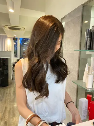 ロング カラー MIREI /韓国風 /大阪美容室のヘアスタイル