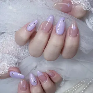 ネイル MINAMI໒꒱ Y2K、韓国ガーリーのネイルデザイン