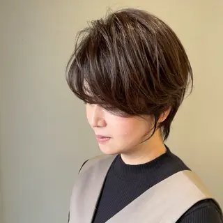 ショート エマノン梅田茶屋町所属・✨艶髪ショート✨ 木場　裕由毅のヘアスタイル