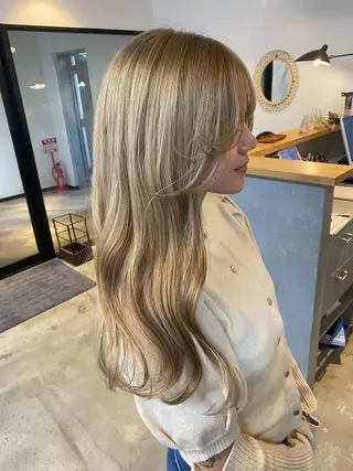 ロング カラー 🌼ハイライト透明感 🌼maiのヘアスタイル